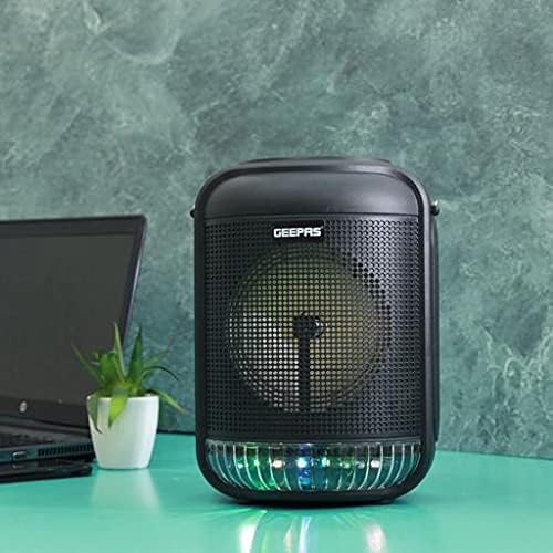 Geepas Rechargeable Portable Speaker - Portable Handle with 1800 MAH Huge Battery | TWS Connection & Compatible with BT/ USB/ AUX/ FM/ Micro SD | Ideal for Home, Hotels & Outdoor Use - Image 2