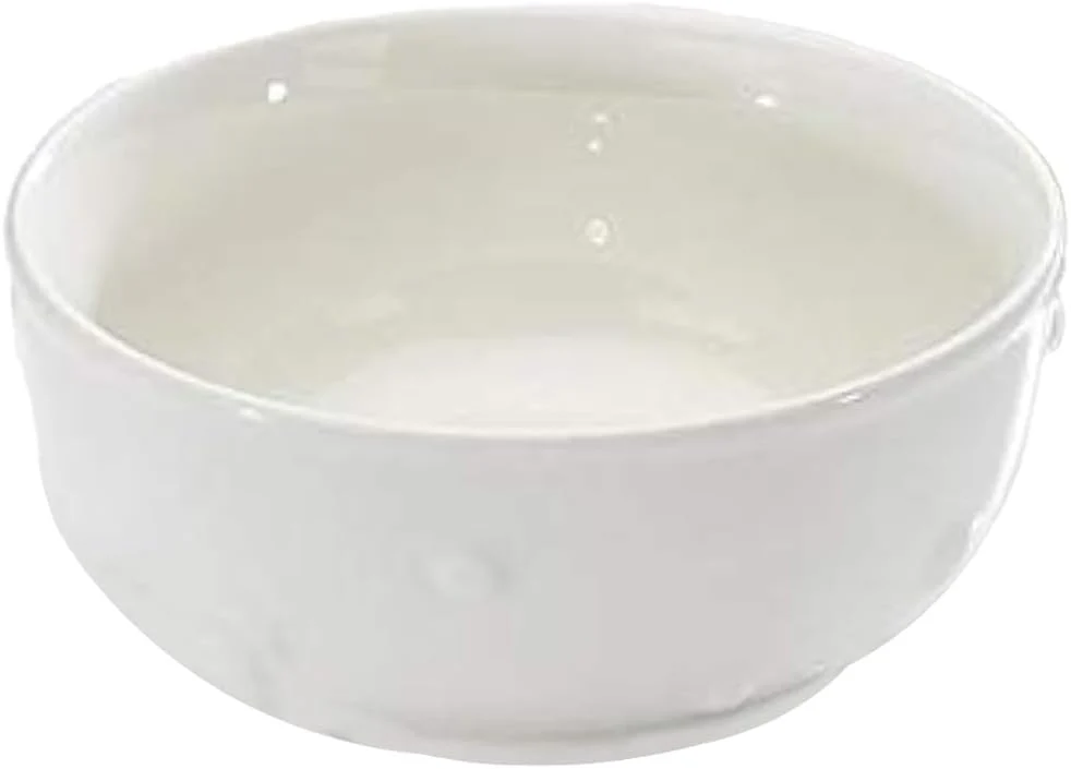 Symphony Reef Puffer Fish Dip Bowl Set – 2 White Ceramic Bowls (10.5×4.5 cm)