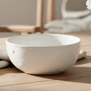 Symphony Reef Puffer Fish Dip Bowl Set – 2 White Ceramic Bowls (10.5×4.5 cm) - Image 2