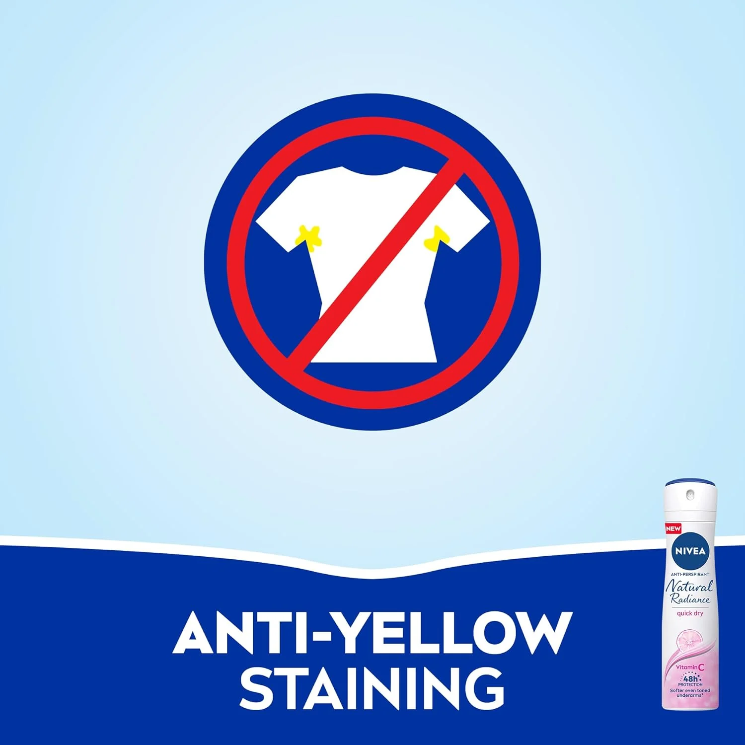 Nivea Antiperspirant Spray for Women, 48h Protection, Natural Radiance-150ML - Image 4
