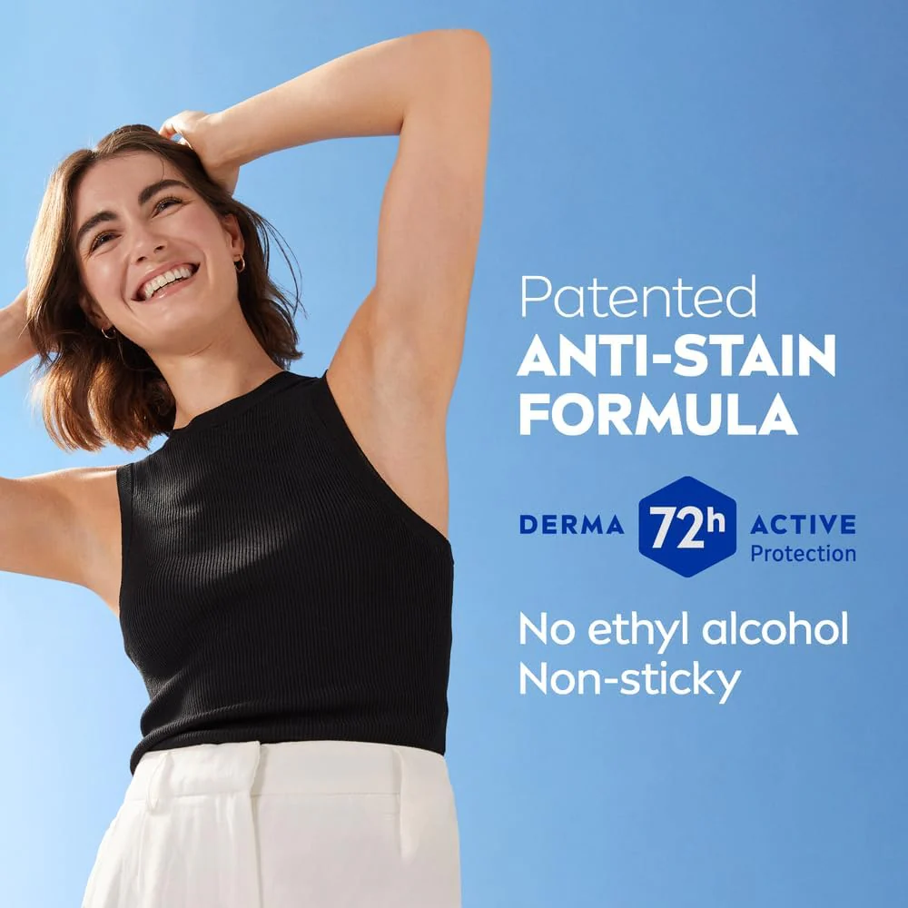 Nivea Black & White Invisible Antiperspirant Deodorant Spray for Women, Clear, 72H Active Protection, 5IN1, Anti-Odour, Sweat, Stains, Residues & Irritation-150ML - Image 4