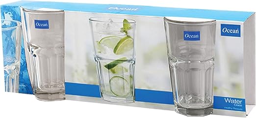Ocean Centra Long Drink Glass, Set Of 6, Clear, 420 Ml, P01962, Tall Glass, Collins Glass, Delmonico Glass, Cocktail Glass, Water Glass, Juice Glass - Image 3
