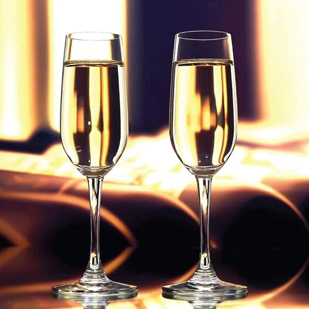 Ocean Champagne Glasses, Set Of 2, Clear, 210 Ml, 015F0702, Champagne Flutes, Champagne Glasses, Sparkling Wine Flutes, Tulips Glasses, Couple Glass - Image 5