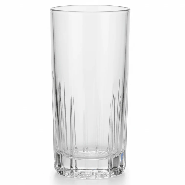 Ocean Elegant Traze Tall Highball Glass Modern Clear Glass for Juice Water and Cocktails 360ml