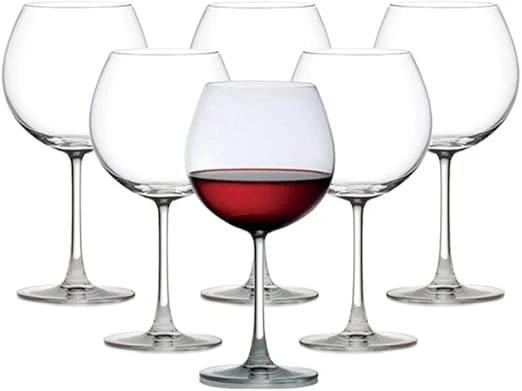 Ocean Madison Burgundy Glass, Set Of 6, Clear, 650 Ml, 015D22, Chalice Glass, Stemware Glass, Snifter Glass, Wine Glass, Stemmed Wine Glass - Image 2