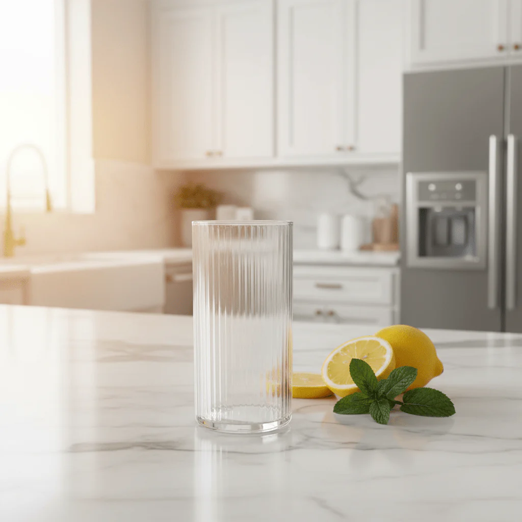 Ocean Pulse Compact Size Glass Tumbler Perfect for Juice Water and Soft Drinks 285ml - Image 2