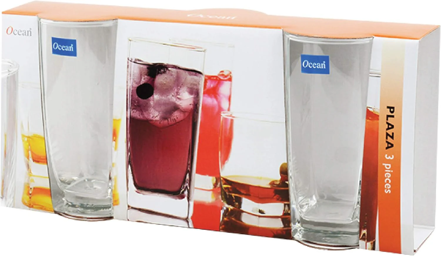 Ocean Water Glasses, Set Of 3, Clear, 320 Ml, B1101103, Mocktail Glass, Highball Glass, Beverage Glass, Water Glass, Juice Glass - Image 2