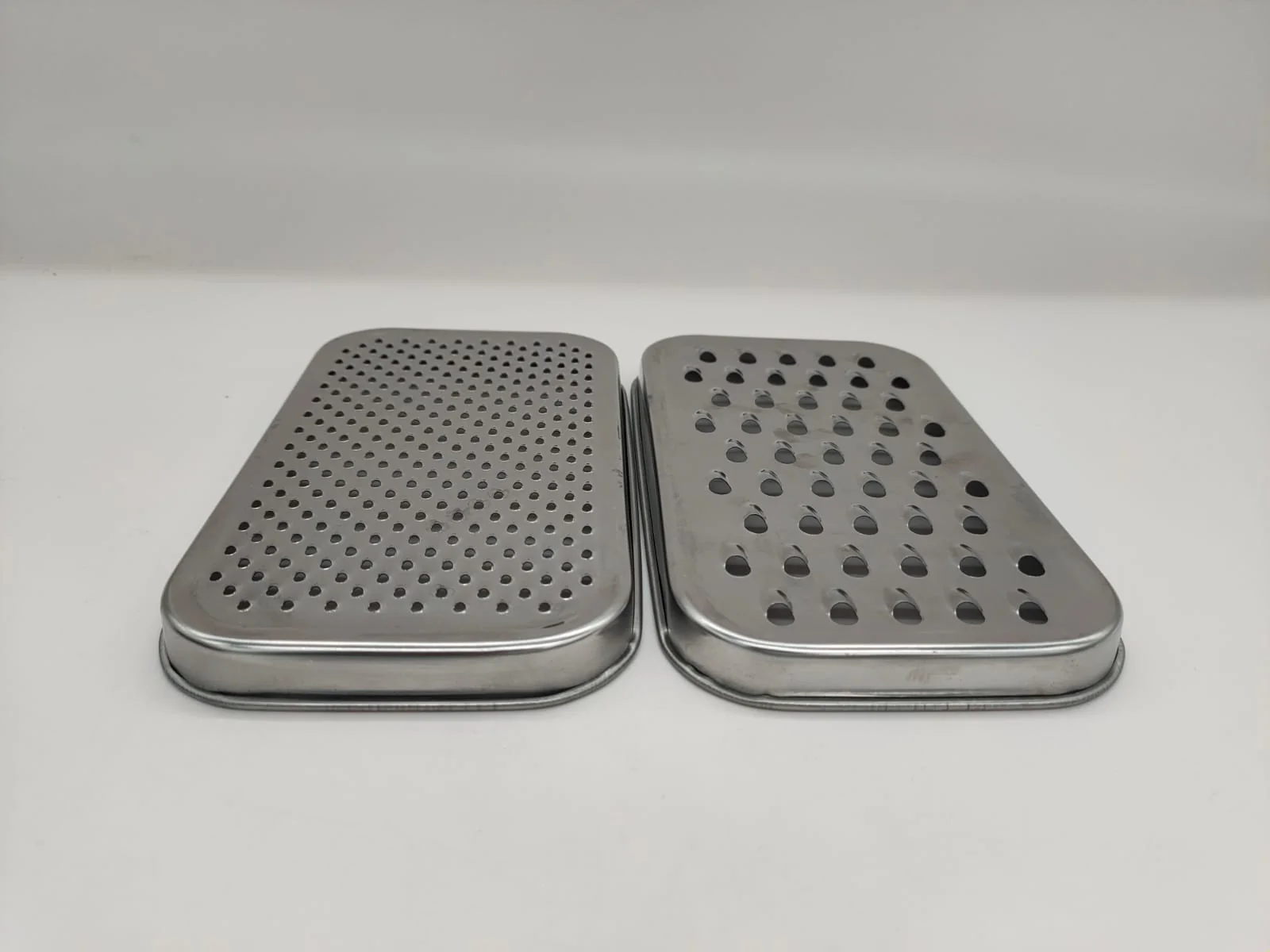 Ococicoki Grater 2 Way Steel Blade Plastic Box Grater Box 18cmX10cmX8cm-Purple&Steel - Image 4