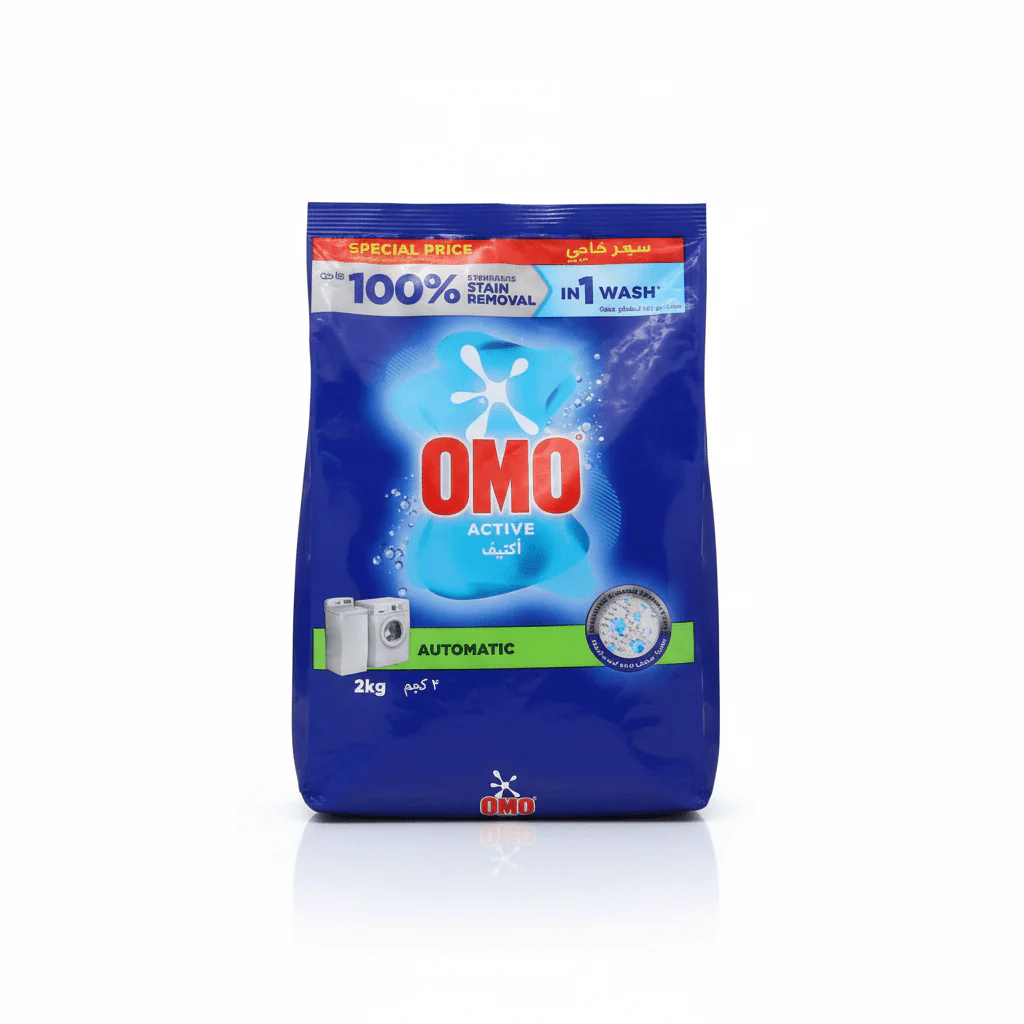 OMO Active Automatic Washing Powder 2kg – High-Performance Machine Detergent