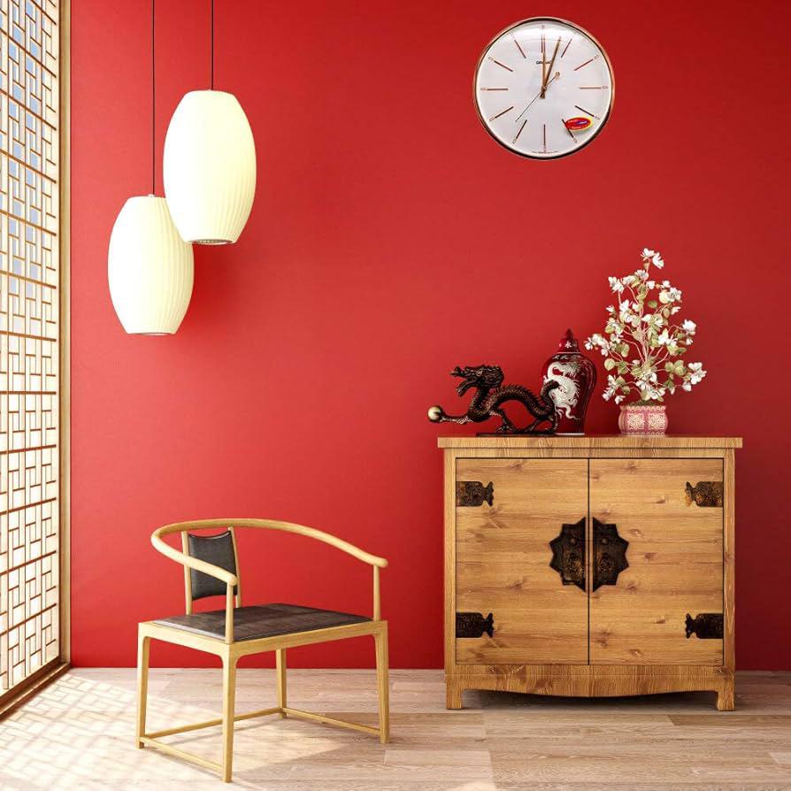 OREVA Round Analog Wall Clock 30cm, Copper/White, AQ-1497SS - Image 2