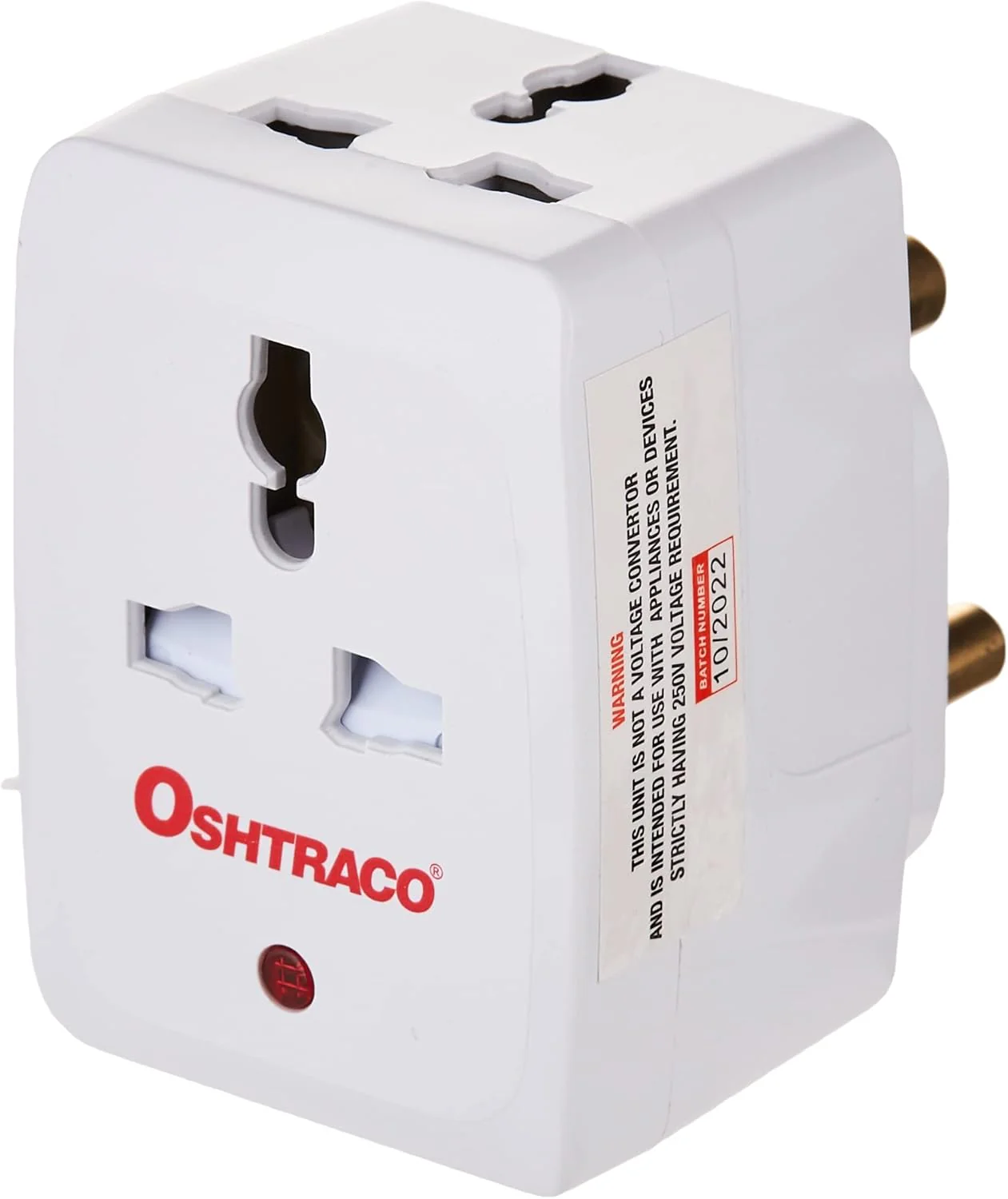 Oshtraco 15AMP 3Way Socket Adapter Neon - Image 3