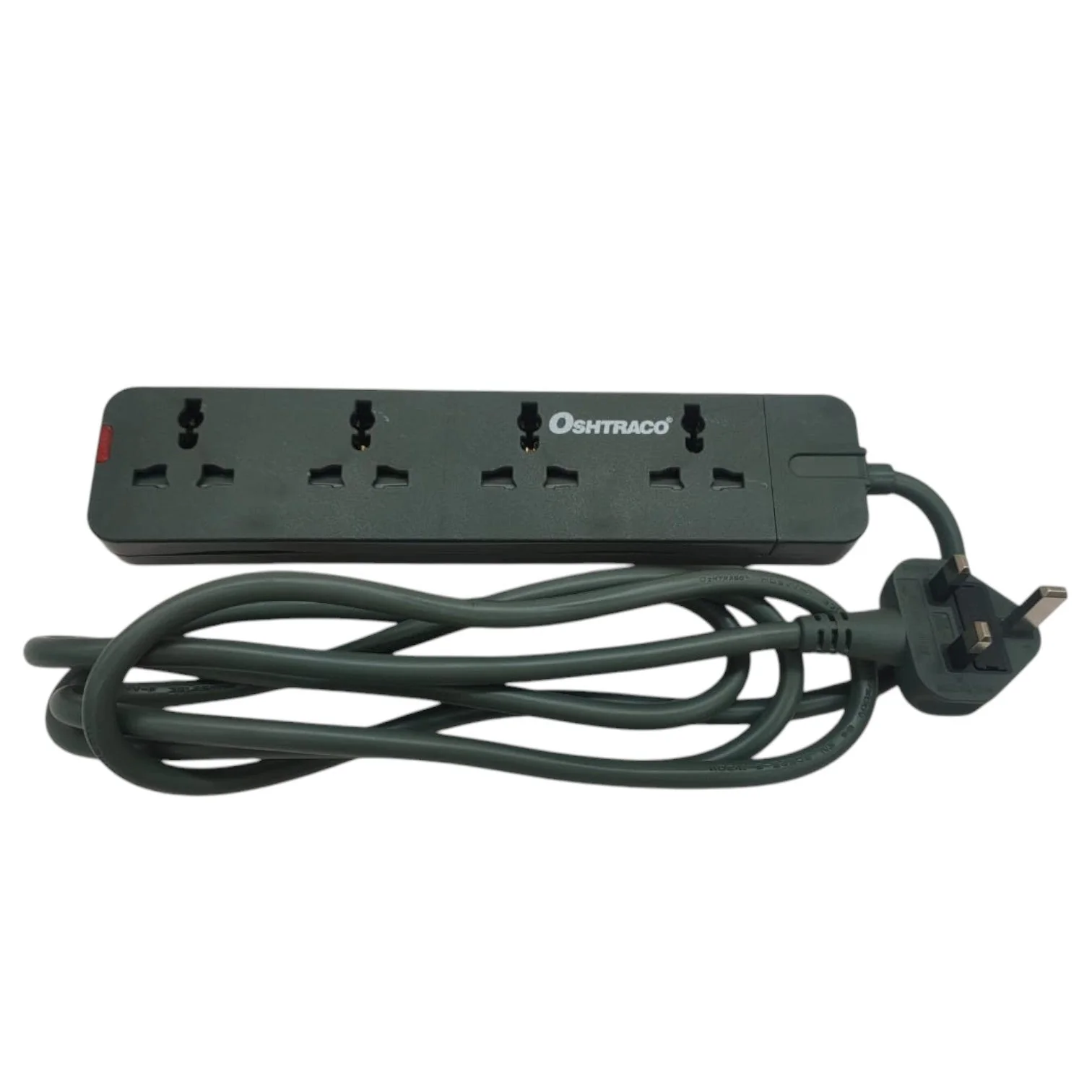 Oshtraco 4-Way Universal Extension Lead 2 Meter-Black