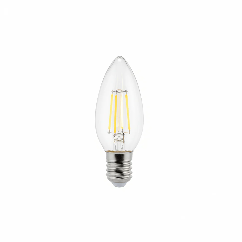 Oshtraco E14 LED Candle Bulb Dimmable Filament 3W, Warm White - Image 3