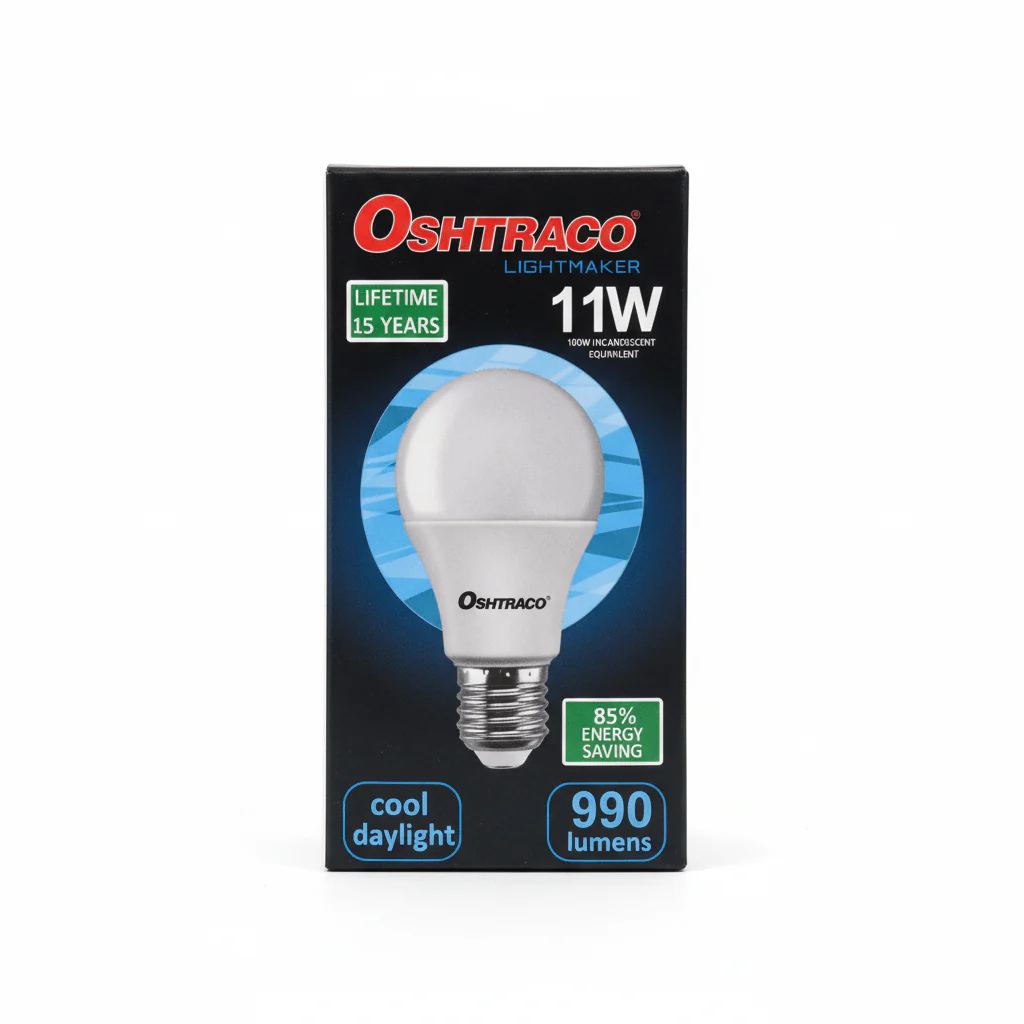 Oshtraco E27 LED Bulb 11W, Cool Day Light