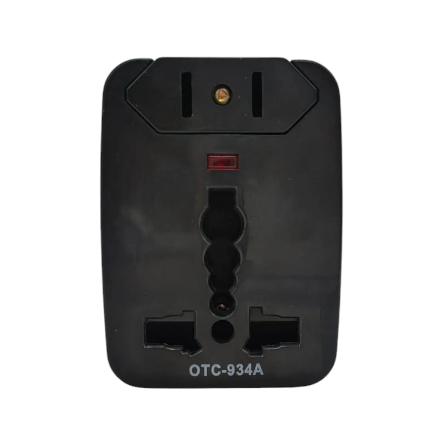 Oshtraco World Travel Adaptor.1xUniversal Plug Input & 1xUS 2 Pin Socket Outlet-Black