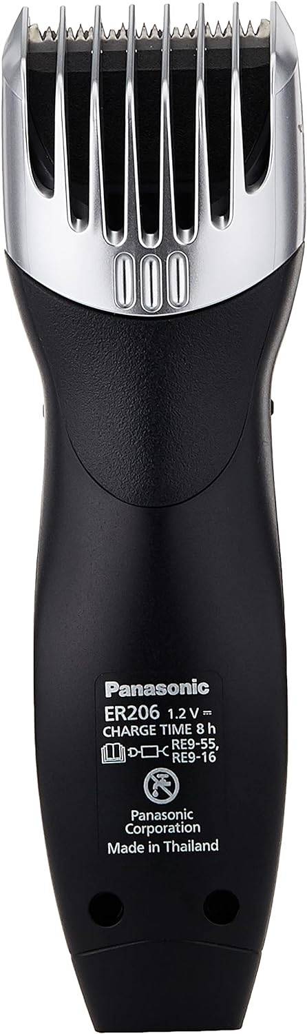 Panasonic ER206 rechargeable trimmer for beard and hair black, Quick Adjust Dial, Cord/Cordless Operation - Image 4