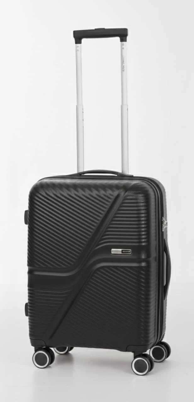 Para John Strux 24-Inch Polypropylene Hard Case Checked Luggage – Black Premium Edition