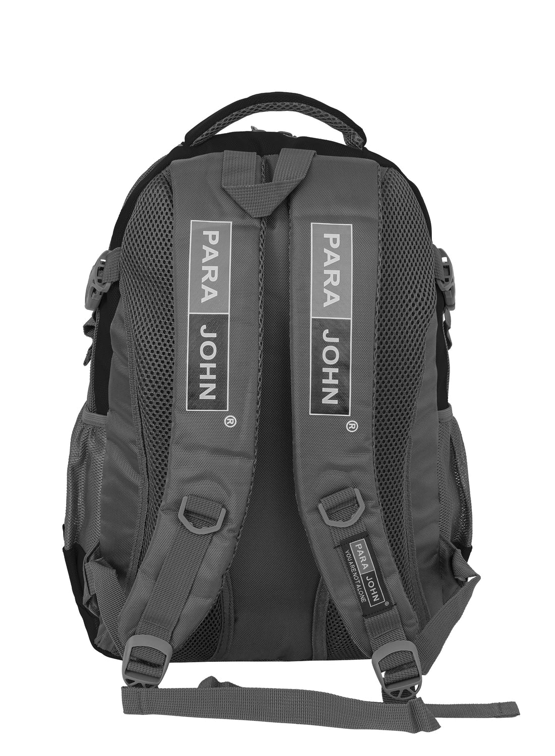 Parajohn Compact Grey & Black Polyester School Backpack 18 Inch – Lightweight Student Bag for Daily School Essentials - Image 3