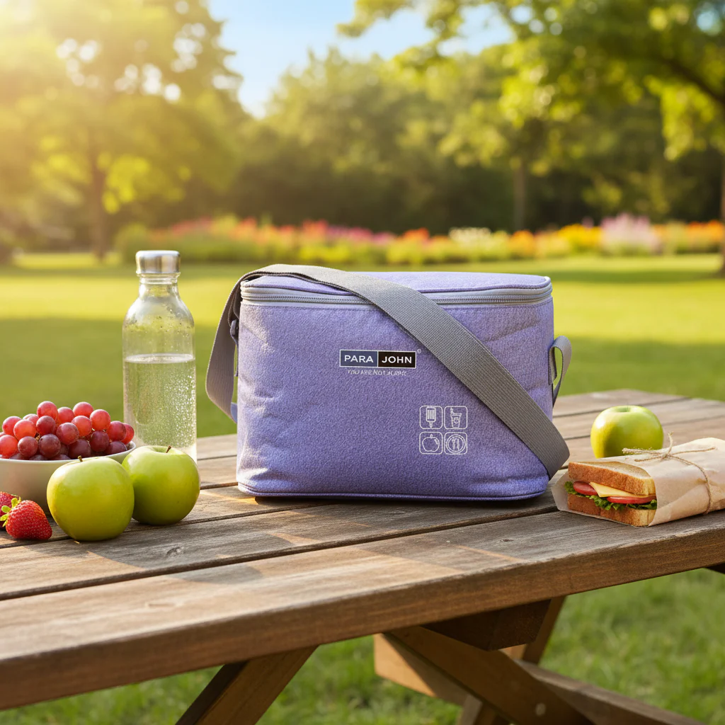 Parajohn Navy Blue Polyester Lunch Storage Bag with Comfortable Handle – 9 Inch - Image 2