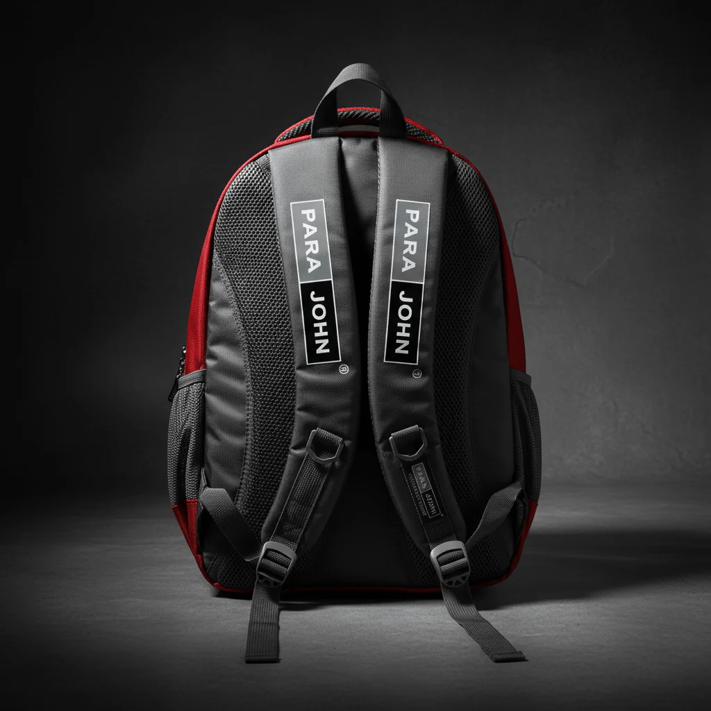 Parajohn Unique Red & Grey Polyester School Backpack 18 Inch – Eye-Catching Design with Large Storage Space - Image 4