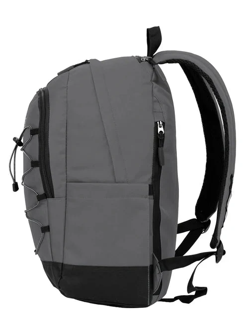 Parajohn Versatile Grey & Black Polyester School Backpack 19 Inch – Multi-Purpose Student Bag with Spacious Design - Image 2