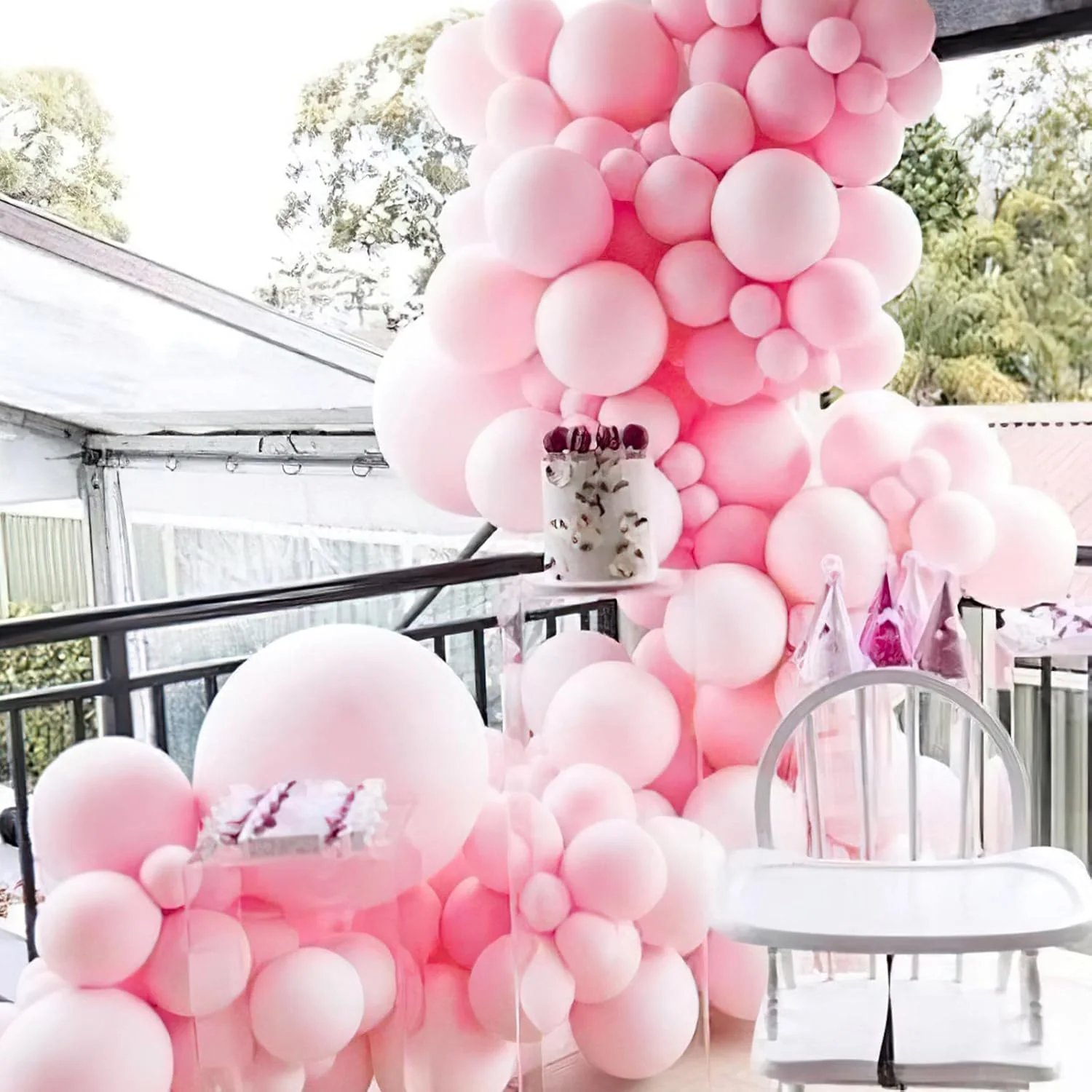 PARTY FUN Standard Balloons 40 Pcs – Baby Pink Classic Pack - Image 2