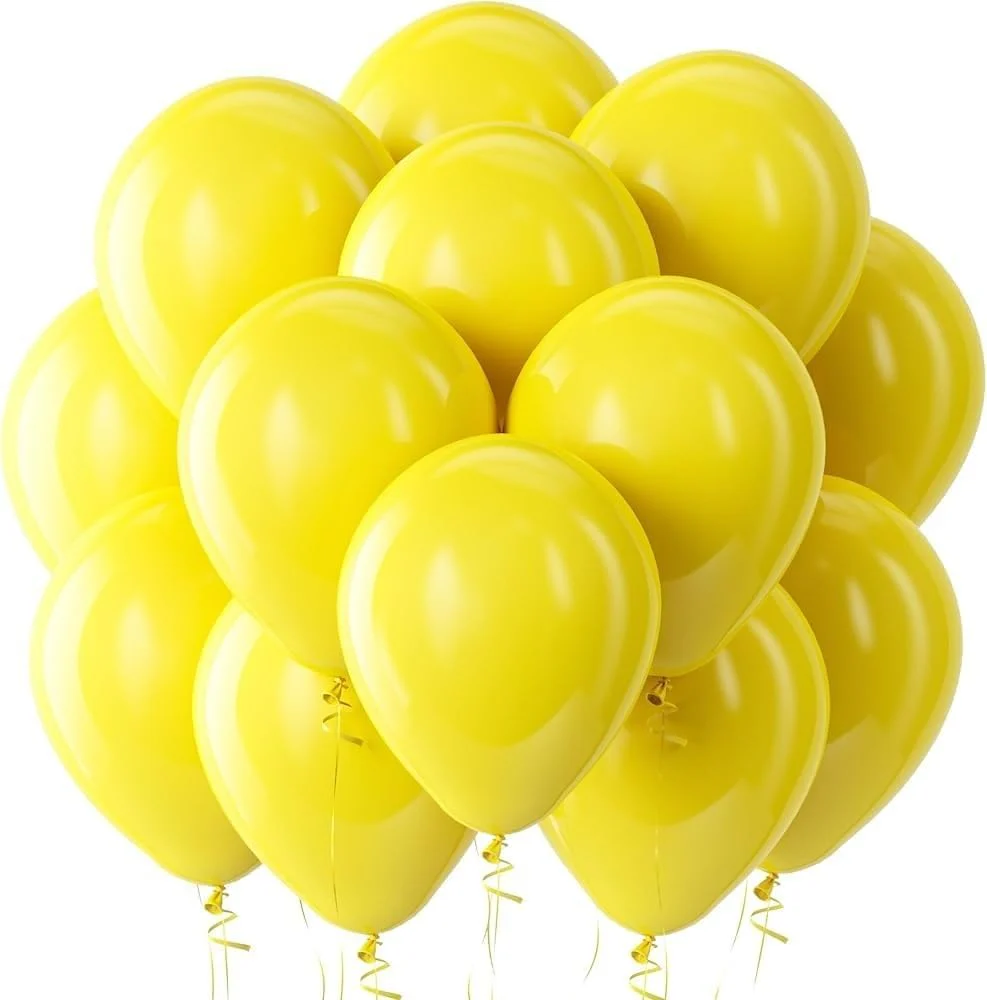 PARTY POINT Balloons 40 Pcs – Bright Yellow Party Pack