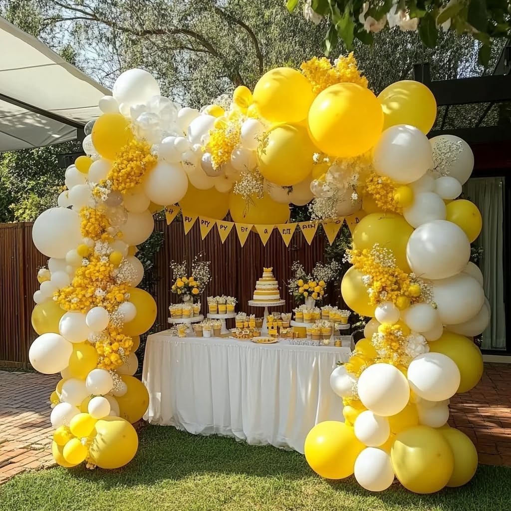 PARTY POINT Balloons 40 Pcs – Bright Yellow Party Pack - Image 2