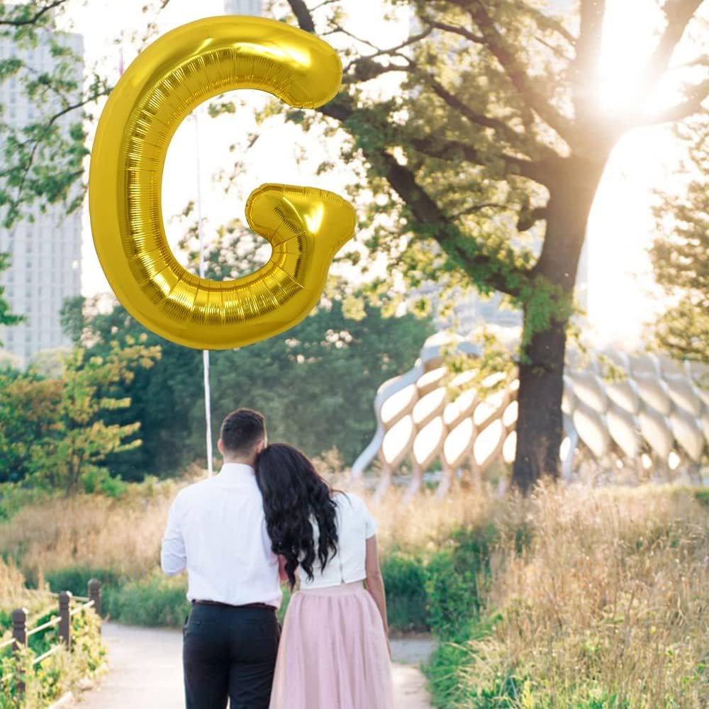 PARTY POINT Gold Foil Balloon Letter "G" 80cm – Birthday, Anniversary & Event Décor - Image 2