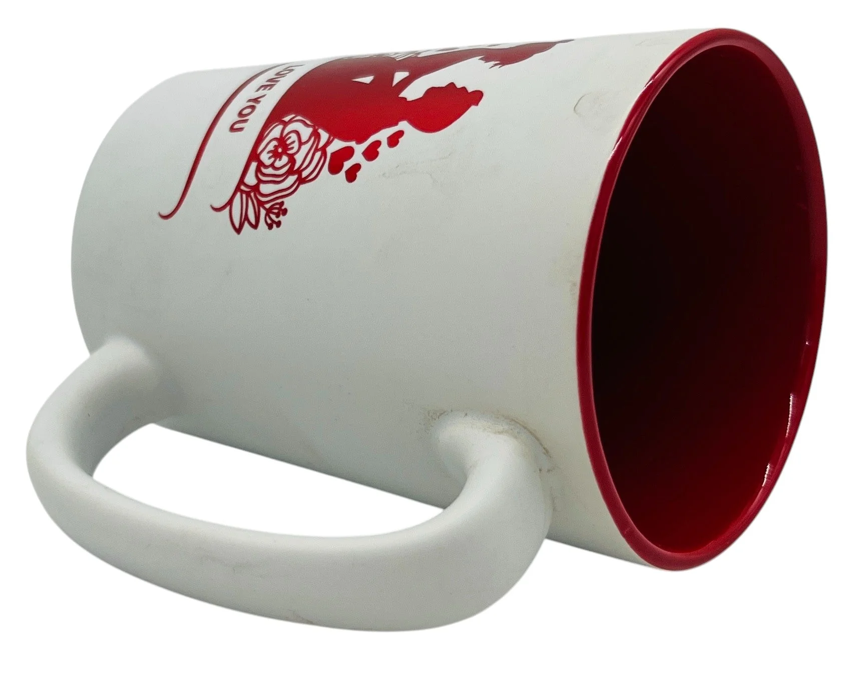 PEPPER STORY Ceramic Mug – White with Couple Design & "Love You" Text, 300ml - Image 2