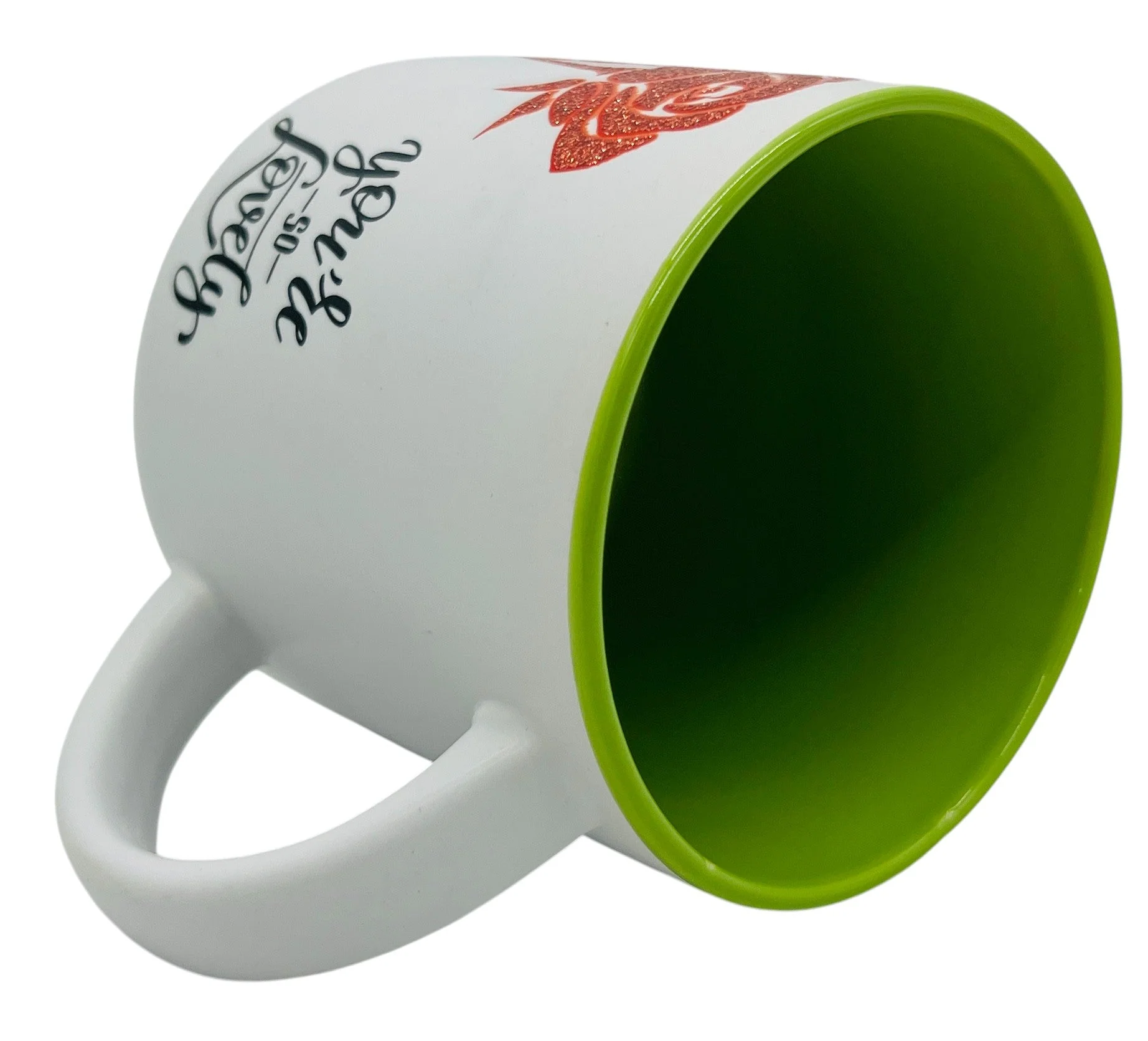 PEPPER STORY Ceramic Mug – White with Red Flower & "You’re So Lovely" Text, 300ml - Image 2
