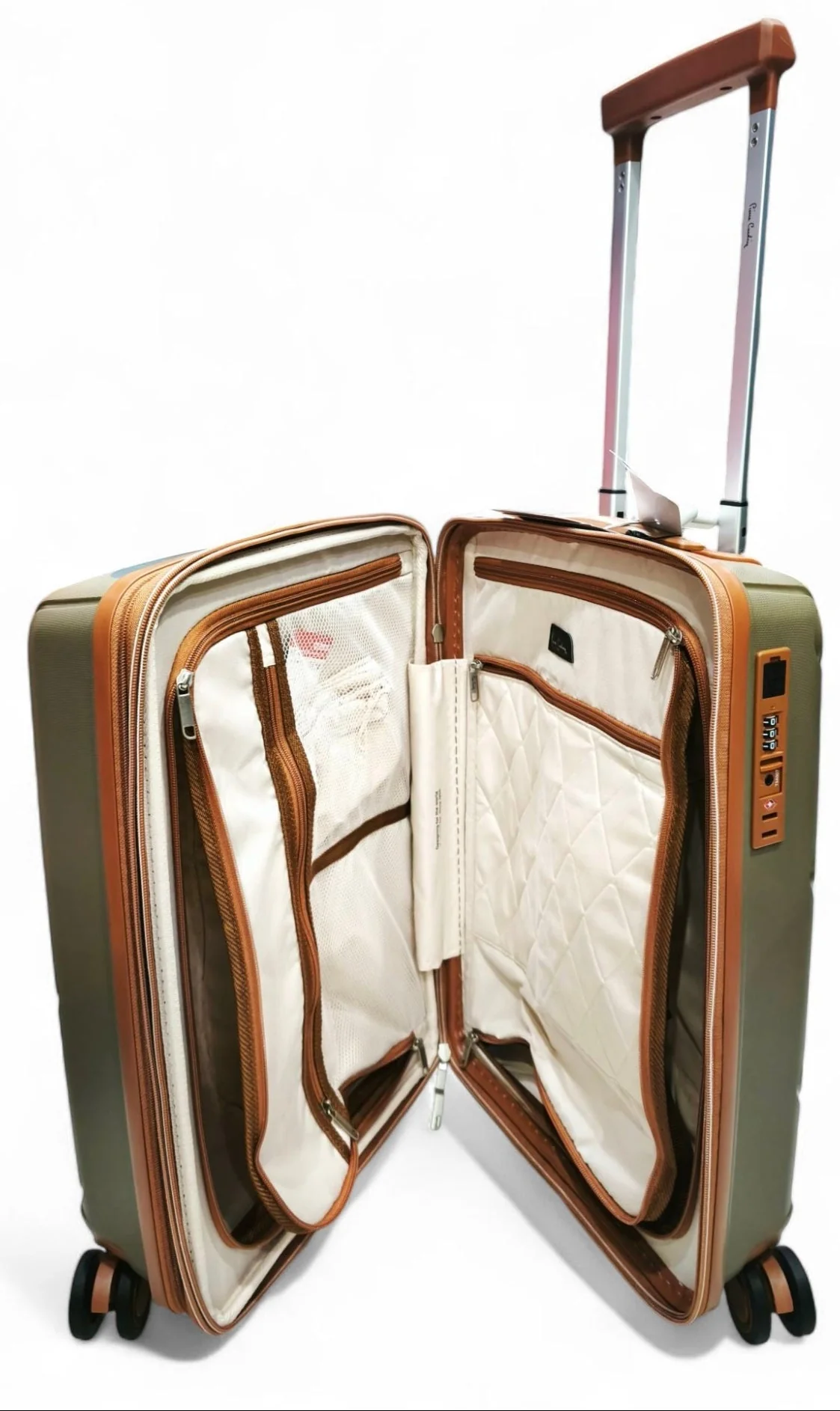 Pierre Cardin 21" Ash Grey Trolley Bag Compact, Stylish & Perfect for Cabin Use - Image 3
