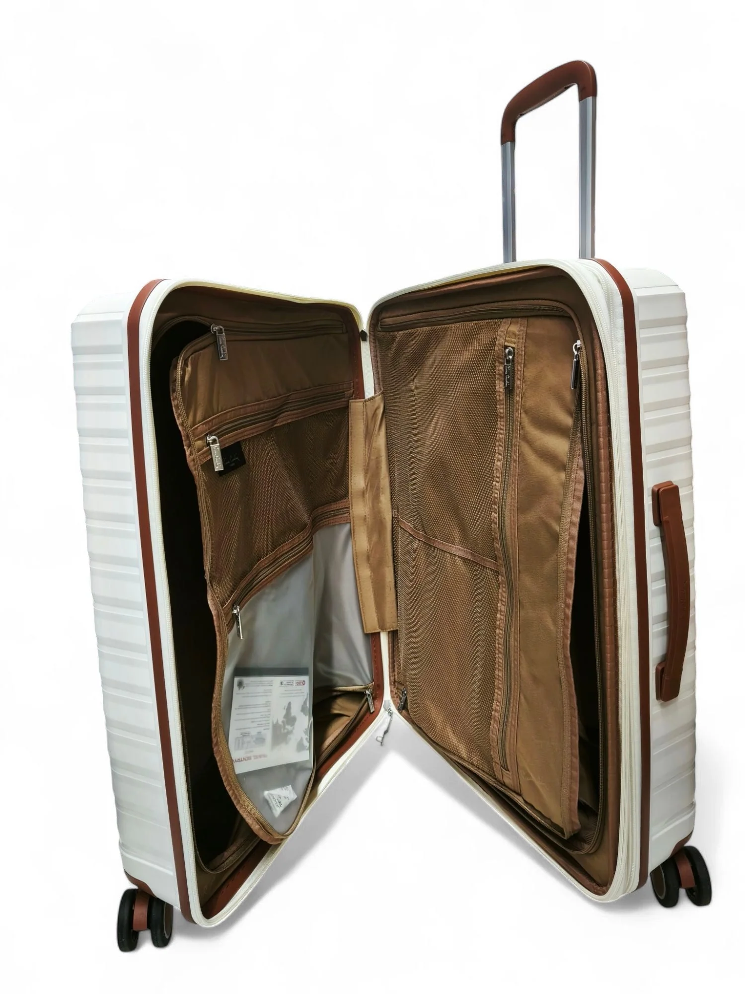 Pierre Cardin 24" Trolley Bag White | Stylish & Durable Medium Check-in Luggage - Image 3