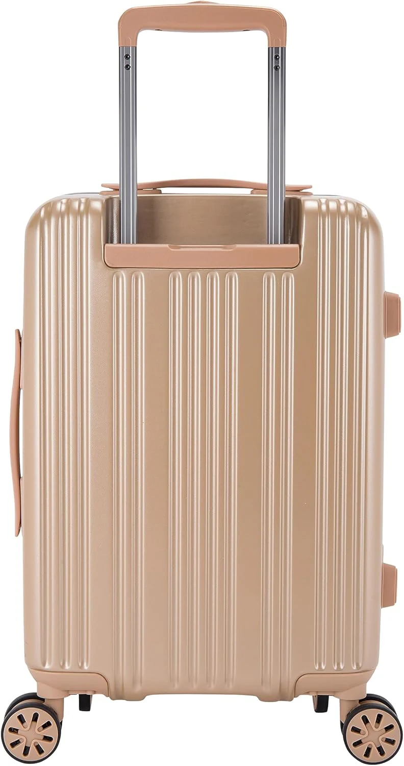 Pierre Cardin PC86326 19-Inch Hard Shell Laptop Trolley Bag with Front Laptop Pocket & TSA Lock – Champagne - Image 3