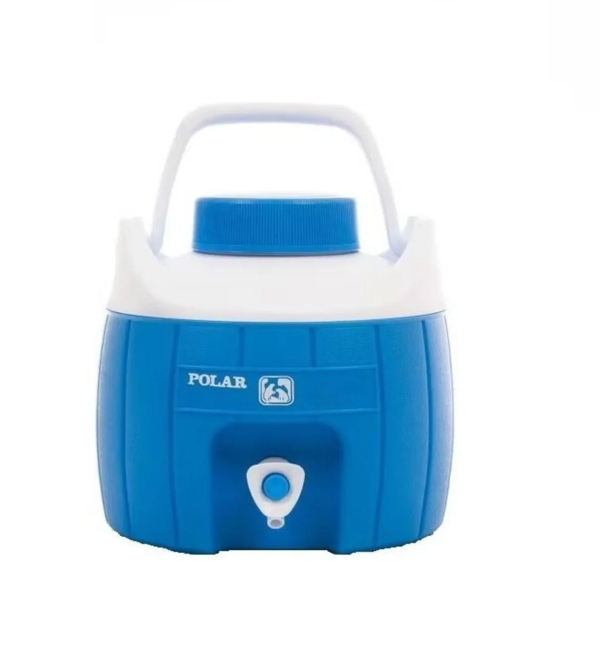 POLAR Universal Water Cooler 1 Gallons with a Leak Proof Tap, Blue/White