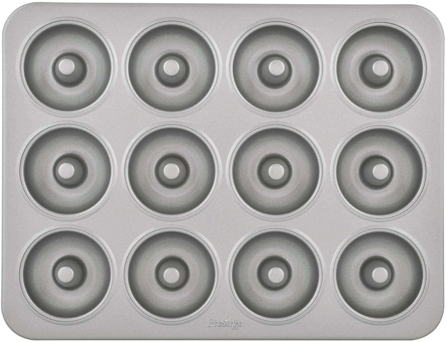 Prestige Carbon Steel 12 Cup Donut Pan, Premium Non-Stick Coating, Easy Release Cake and Pastries- 28616