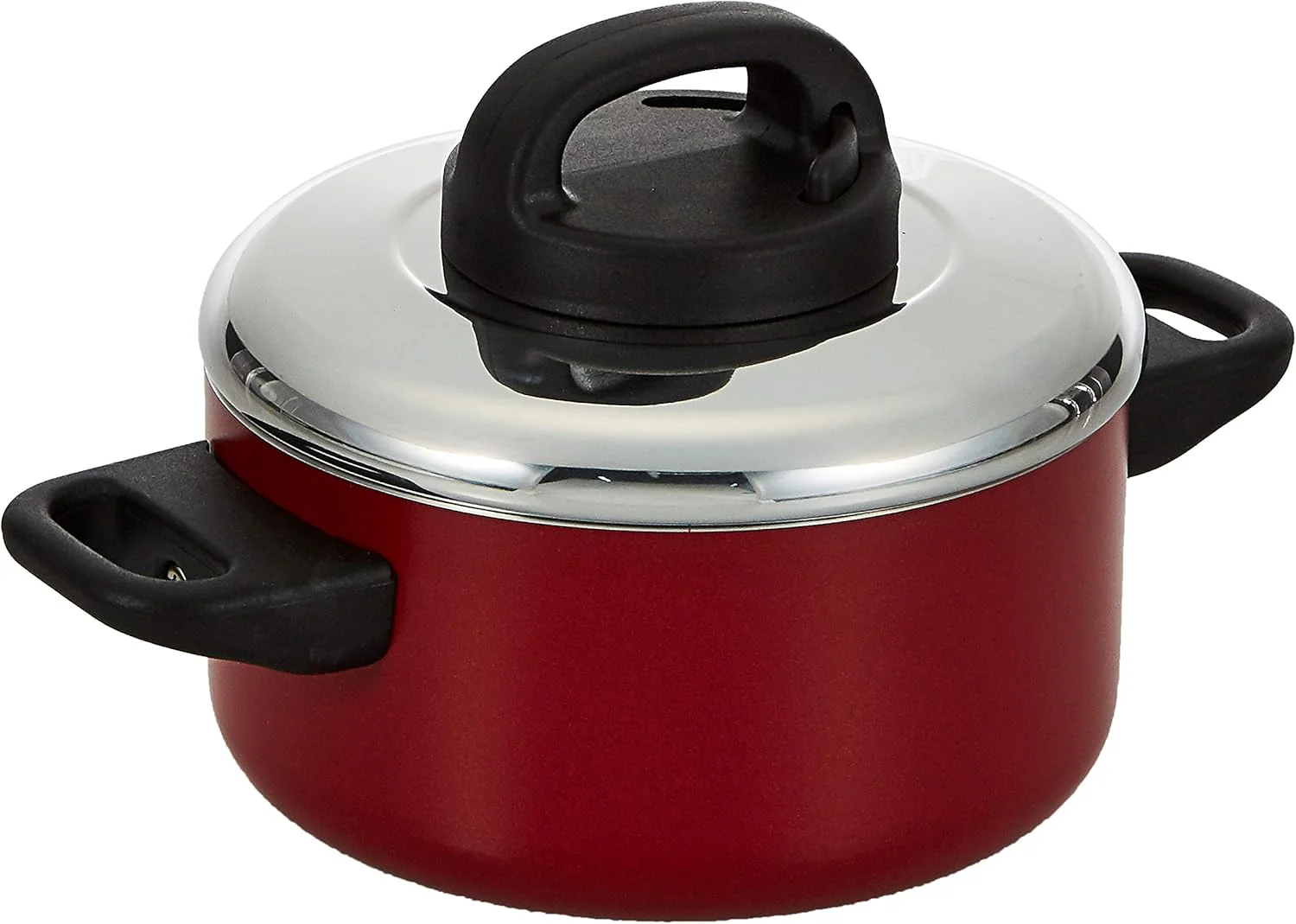 Prestige Classique 16cm Non-Stick Casserole (1.4L) – 3X Ultra Tough with Steel Lid, Red (PR21541)