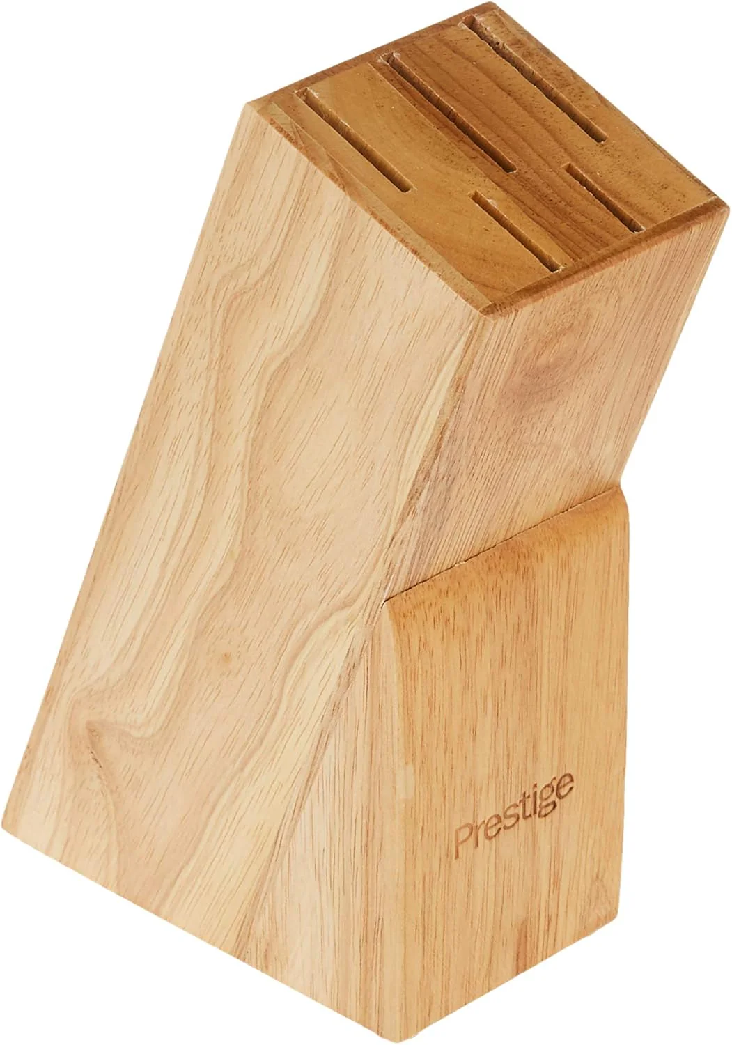Prestige Knife Set Of 6 Pieces With Wooden Stand-Brown&Silver - Image 3