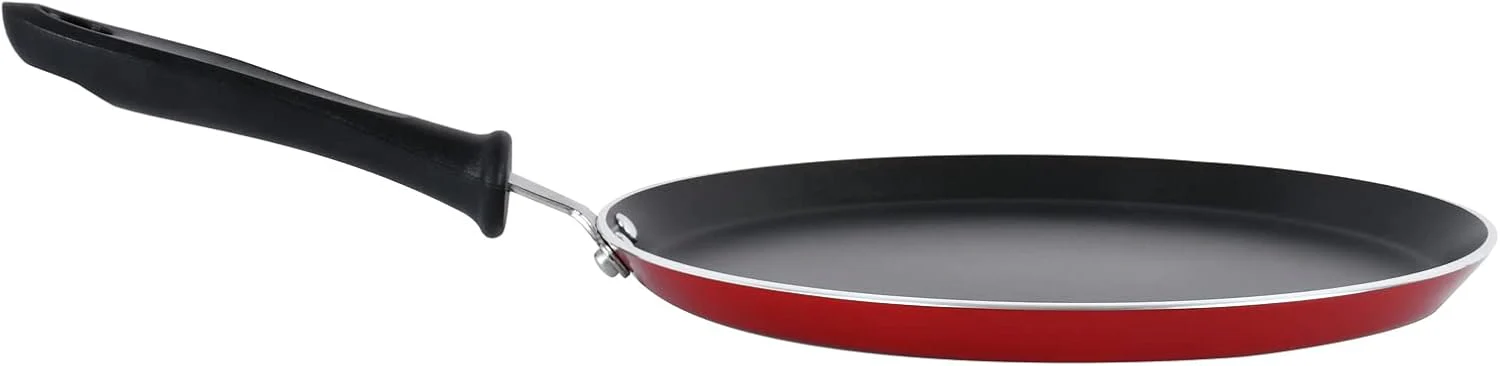 Prestige Omni 27cm Curved Edge Tawa Pan – Non-Stick, Black - Image 3