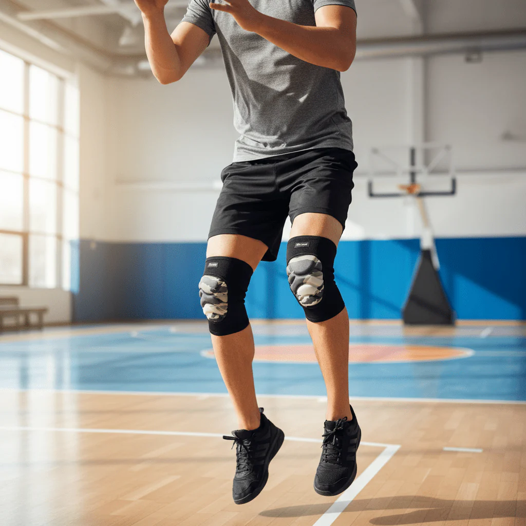 Pro Action Thick Sponge Protective Knee Support Pads – Black (PRO-7791B) XL - Image 2