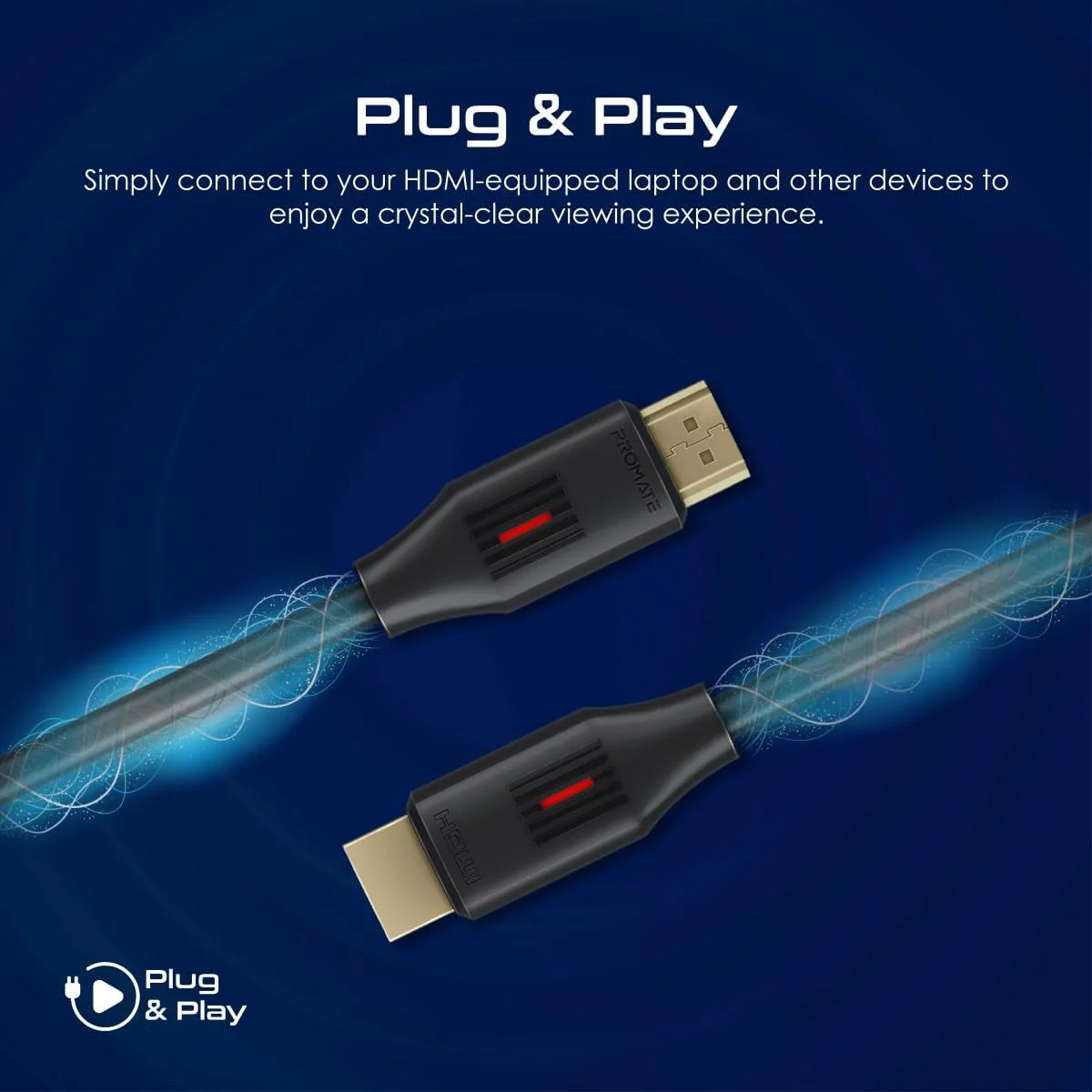 PROMATE HDMI 2.0 Cable, 4K@60Hz HDMI to HDMI Slim 1.5 meter Cable, 18 Gbps Bandwidth, ProLink4K60-150 - Image 6
