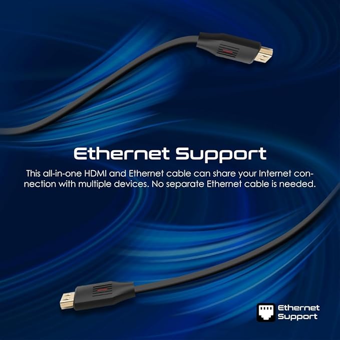 PROMATE HDMI 2.0 Cable, 4K@60Hz HDMI to HDMI Slim 3 meter Cable, 18 Gbps Bandwidth, Ethernet Support and Gold-Plated Connectors, ProLink4K60-300 - Image 3