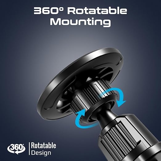 PROMATE Magnetic Car Mount, Universal Magnetic Ring AC Vent Mount Holder with N52 Powerful Magnets, 360 Degree Rotation, Multi-Angle Support, ClipMount - Image 4