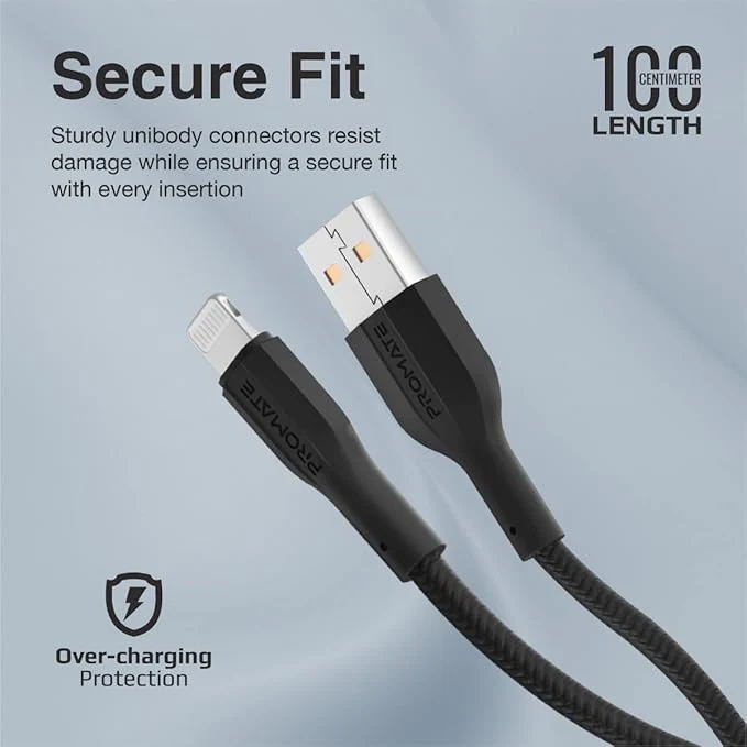 PROMATE Xcord-AI200 2 meter USB Lightning Cable - Image 3