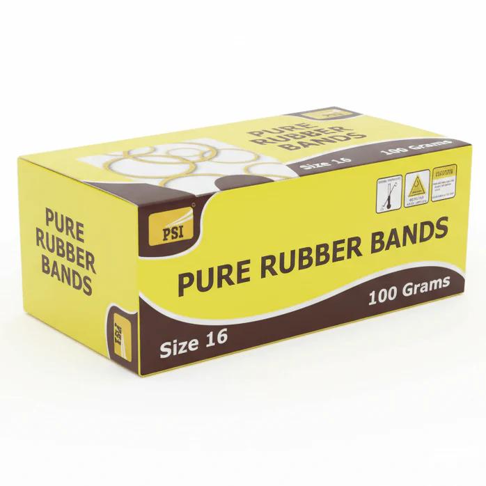 PSI Pure Rubber Bands – Size 16 | 100 Grams