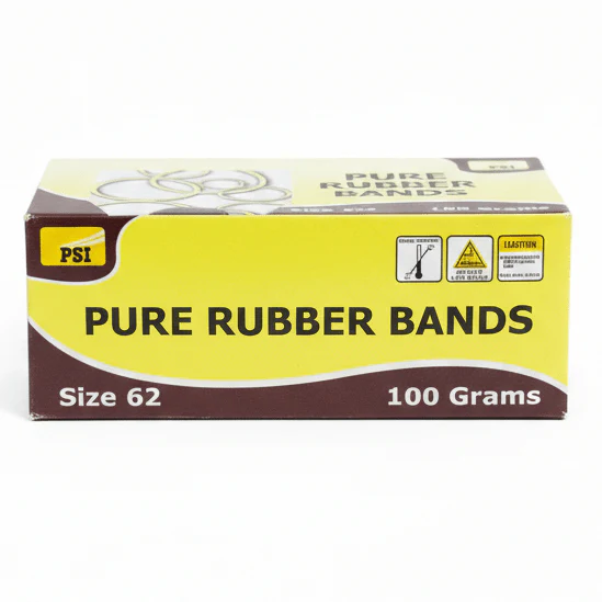PSI Pure Rubber Bands – Size 62 | 100 Grams