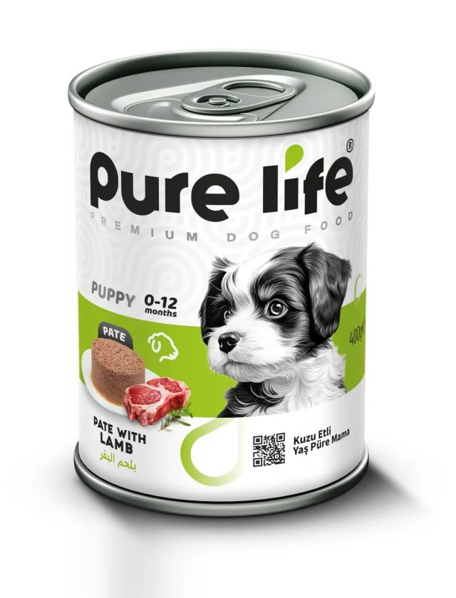 Pure Life Pate Lamp Meat Puppy Dog Canned Food, 400g