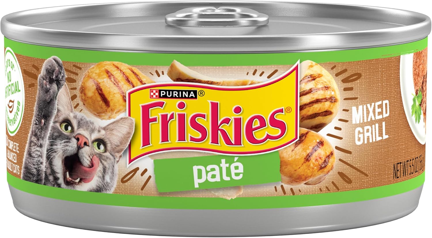 Purina Friskies Mixed Grill Pate Cat Wet Food 156g