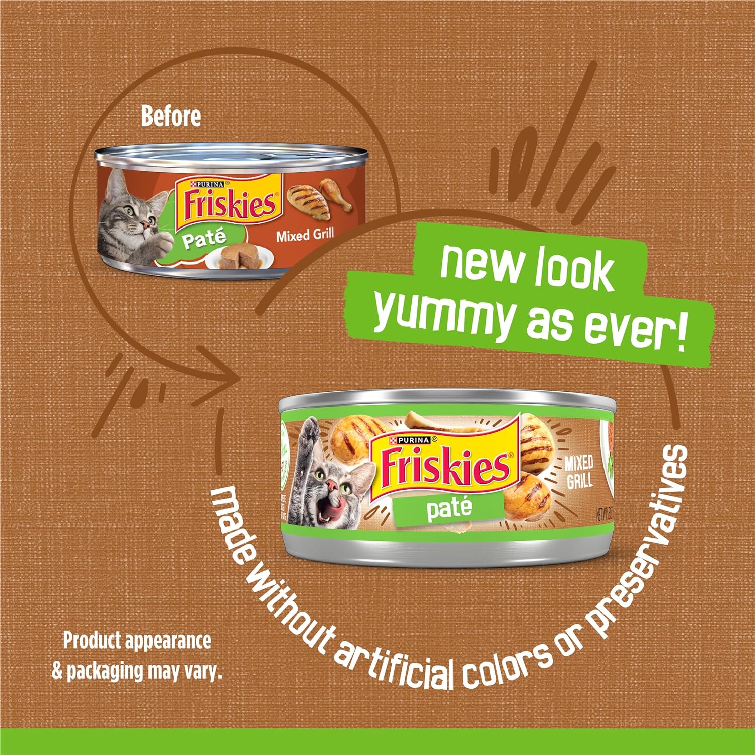 Purina Friskies Mixed Grill Pate Cat Wet Food 156g - Image 2