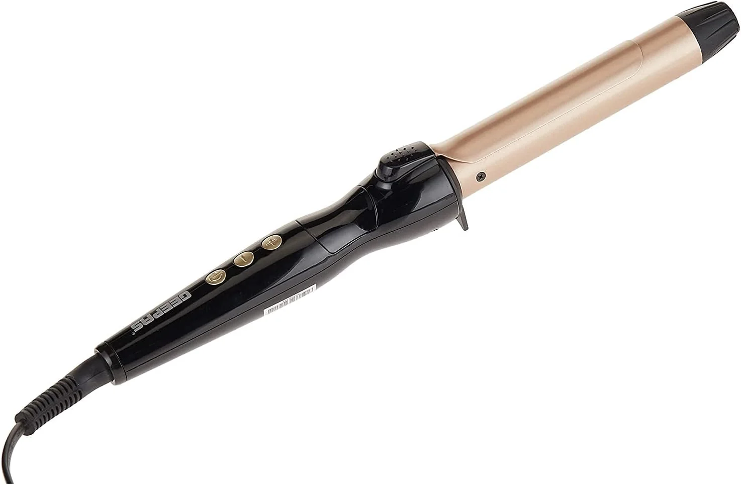 Geepas GHC86006 Instant Pro Curling Iron-60 Min Auto Shut Off - 6 Level Adjustable Temperature Levels with LED Display |Ideal for Styling Long & Medium Hairs